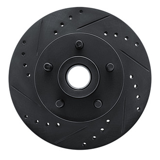 R1 Concepts® - eLINE™ Drilled and Slotted 1-Piece Front Driver Side Brake Rotor