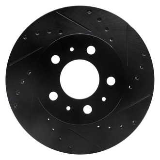 R1 Concepts® - eLINE™ Drilled and Slotted 1-Piece Front Passenger Side Brake Rotor