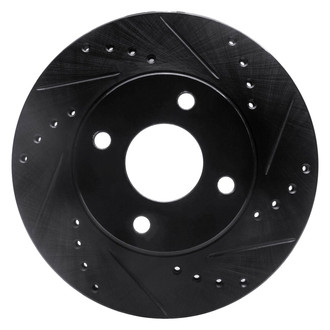 R1 Concepts® - eLINE™ Drilled and Slotted 1-Piece Front Passenger Side Brake Rotor