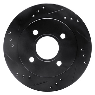 R1 Concepts® - eLINE™ Drilled and Slotted 1-Piece Rear Driver Side Brake Rotor