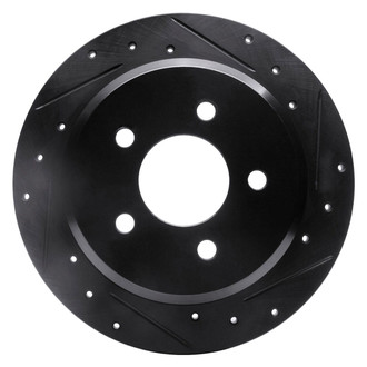 R1 Concepts® - eLINE™ Drilled and Slotted 1-Piece Rear Passenger Side Brake Rotor