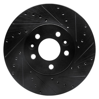 R1 Concepts® - eLINE™ Drilled and Slotted 1-Piece Front Passenger Side Brake Rotor