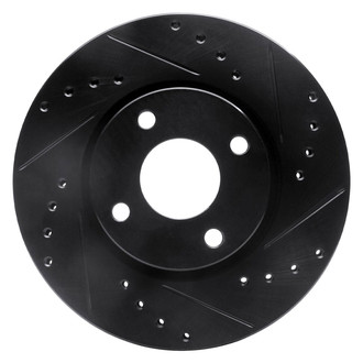 R1 Concepts® - eLINE™ Drilled and Slotted 1-Piece Front Passenger Side Brake Rotor