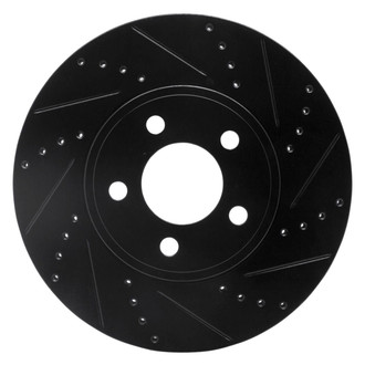 R1 Concepts® - eLINE™ Drilled and Slotted 1-Piece Front Passenger Side Brake Rotor