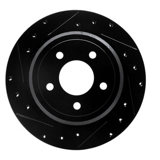 R1 Concepts® - eLINE™ Drilled and Slotted 1-Piece Rear Driver Side Brake Rotor