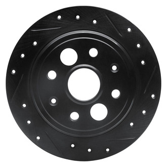 R1 Concepts® - eLINE™ Drilled and Slotted 1-Piece Rear Passenger Side Brake Rotor