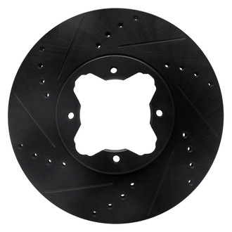 R1 Concepts® - eLINE™ Drilled and Slotted 1-Piece Front Driver Side Brake Rotor
