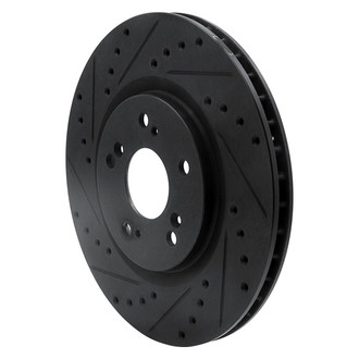 R1 Concepts® - eLINE™ Drilled and Slotted 1-Piece Rear Driver Side Brake Rotor
