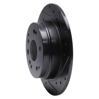 R1 Concepts® - eLINE™ Drilled and Slotted 1-Piece Rear Passenger Side Brake Rotor