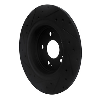 R1 Concepts® - eLINE™ Drilled and Slotted 1-Piece Rear Passenger Side Brake Rotor