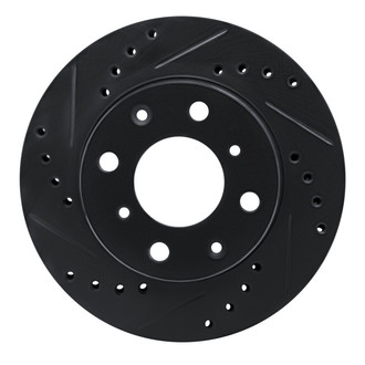 R1 Concepts® - eLINE™ Drilled and Slotted 1-Piece Front Driver Side Brake Rotor