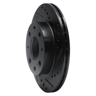 R1 Concepts® - eLINE™ Drilled and Slotted 1-Piece Front Passenger Side Brake Rotor