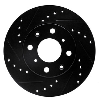 R1 Concepts® - eLINE™ Drilled and Slotted 1-Piece Front Driver Side Brake Rotor