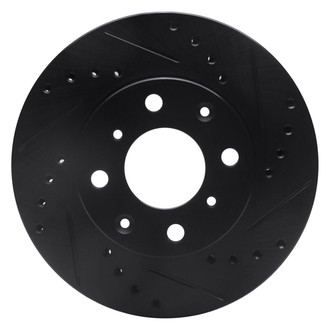 R1 Concepts® - eLINE™ Drilled and Slotted 1-Piece Front Passenger Side Brake Rotor