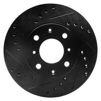 R1 Concepts® - eLINE™ Drilled and Slotted 1-Piece Front Driver Side Brake Rotor