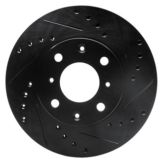 R1 Concepts® - eLINE™ Drilled and Slotted 1-Piece Front Passenger Side Brake Rotor