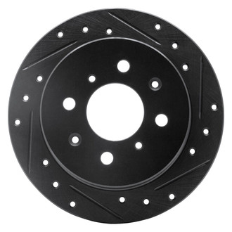 R1 Concepts® - eLINE™ Drilled and Slotted 1-Piece Rear Passenger Side Brake Rotor