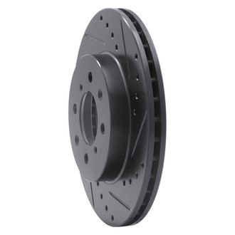 R1 Concepts® - eLINE™ Drilled and Slotted 1-Piece Front Passenger Side Brake Rotor
