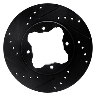 R1 Concepts® - eLINE™ Drilled and Slotted 1-Piece Front Driver Side Brake Rotor