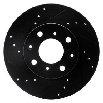 R1 Concepts® - eLINE™ Drilled and Slotted 1-Piece Front Driver Side Brake Rotor