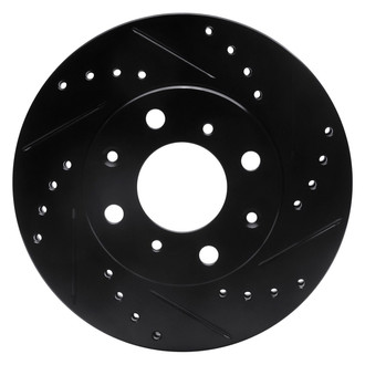 R1 Concepts® - eLINE™ Drilled and Slotted 1-Piece Front Passenger Side Brake Rotor