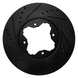 R1 Concepts® - eLINE™ Drilled and Slotted 1-Piece Front Driver Side Brake Rotor