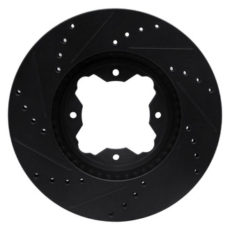 R1 Concepts® - eLINE™ Drilled and Slotted 1-Piece Front Passenger Side Brake Rotor