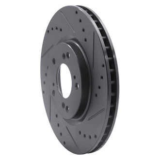 R1 Concepts® - eLINE™ Drilled and Slotted 1-Piece Front Passenger Side Brake Rotor