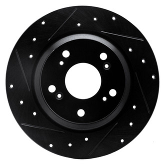 R1 Concepts® - eLINE™ Drilled and Slotted 1-Piece Rear Driver Side Brake Rotor