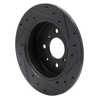 R1 Concepts® - eLINE™ Drilled and Slotted 1-Piece Rear Driver Side Brake Rotor
