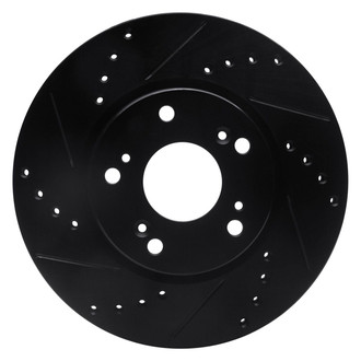 R1 Concepts® - eLINE™ Drilled and Slotted 1-Piece Front Driver Side Brake Rotor