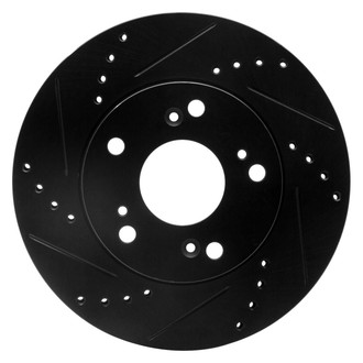 R1 Concepts® - eLINE™ Drilled and Slotted 1-Piece Front Driver Side Brake Rotor