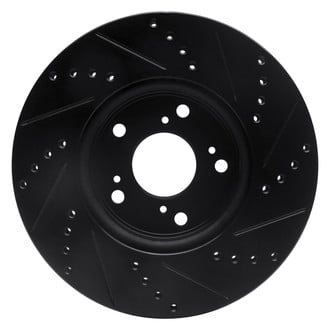 R1 Concepts® - eLINE™ Drilled and Slotted 1-Piece Front Driver Side Brake Rotor