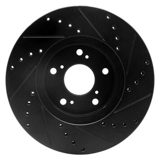 R1 Concepts® - eLINE™ Drilled and Slotted 1-Piece Front Driver Side Brake Rotor