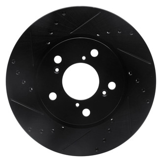 R1 Concepts® - eLINE™ Drilled and Slotted 1-Piece Front Driver Side Brake Rotor