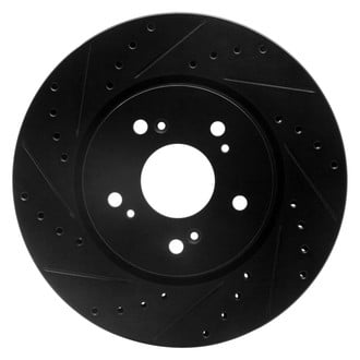 R1 Concepts® - eLINE™ Drilled and Slotted 1-Piece Front Driver Side Brake Rotor