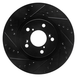 R1 Concepts® - eLINE™ Drilled and Slotted 1-Piece Front Driver Side Brake Rotor