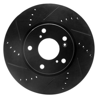 R1 Concepts® - eLINE™ Drilled and Slotted 1-Piece Front Driver Side Brake Rotor