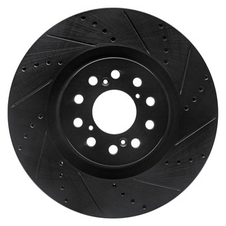 R1 Concepts® - eLINE™ Drilled and Slotted 1-Piece Front Driver Side Brake Rotor