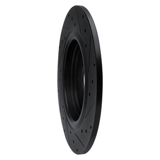 R1 Concepts® - eLINE™ Drilled and Slotted 1-Piece Rear Driver Side Brake Rotor