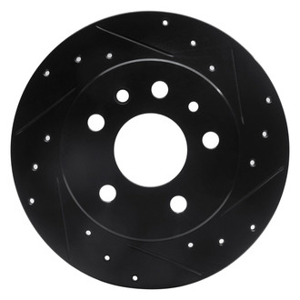 R1 Concepts® - eLINE™ Drilled and Slotted 1-Piece Rear Passenger Side Brake Rotor