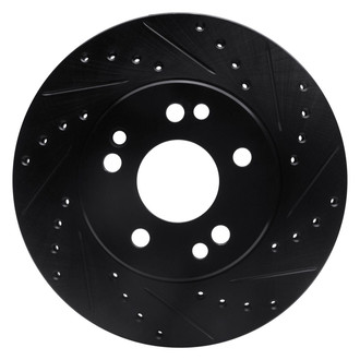 R1 Concepts® - eLINE™ Drilled and Slotted 1-Piece Front Passenger Side Brake Rotor