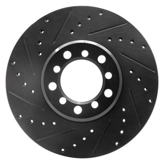 R1 Concepts® - eLINE™ Drilled and Slotted 1-Piece Front Driver Side Brake Rotor