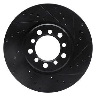 R1 Concepts® - eLINE™ Drilled and Slotted 1-Piece Front Passenger Side Brake Rotor