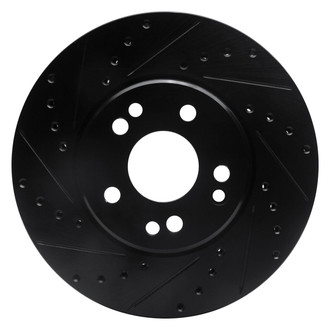 R1 Concepts® - eLINE™ Drilled and Slotted 1-Piece Front Driver Side Brake Rotor