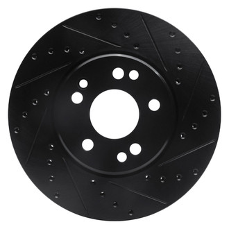 R1 Concepts® - eLINE™ Drilled and Slotted 1-Piece Front Passenger Side Brake Rotor