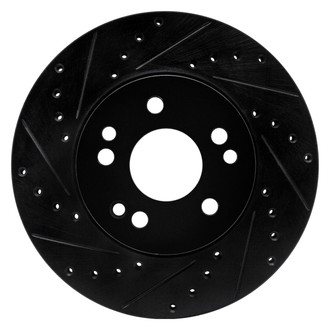 R1 Concepts® - eLINE™ Drilled and Slotted 1-Piece Front Driver Side Brake Rotor
