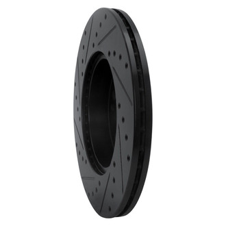 R1 Concepts® - eLINE™ Drilled and Slotted 1-Piece Front Passenger Side Brake Rotor