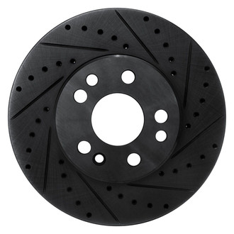 R1 Concepts® - eLINE™ Drilled and Slotted 1-Piece Front Passenger Side Brake Rotor