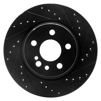 R1 Concepts® - eLINE™ Drilled and Slotted 1-Piece Rear Passenger Side Brake Rotor